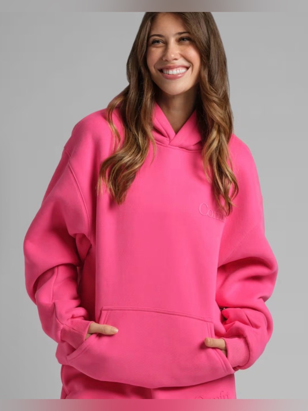 NWOT COMFRT Minimalist Hoodie -
Mega in Hot Pink Size Medium